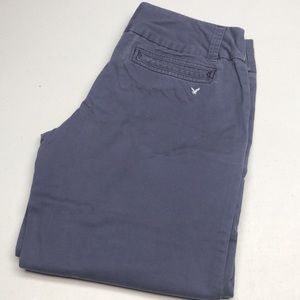 PREMIUM AMERICAN EAGLE GRAY CASUAL FLARE PANTS 6/28x32 🦅